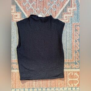 Abercrombie & Fitch Black Textured Blouse